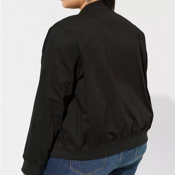 TORRID Stretch Twill Bomber Jacket - Picture 5 of 6